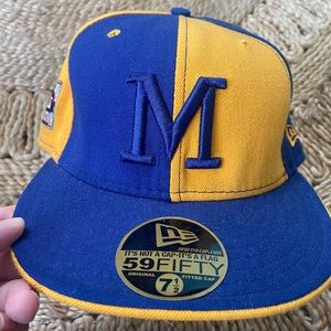New Era 7 1/2 Milwaukee Brewers MLB Vintage Cooperstown Collection Hat